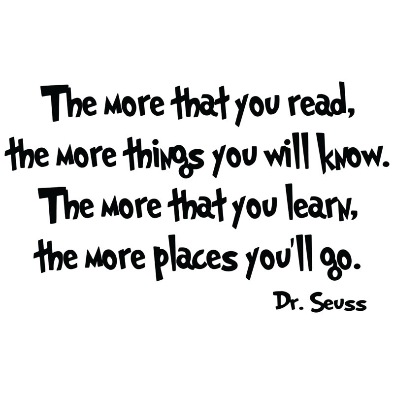 Vwaq The More That You Read The More Things You Ll Know Dr Seuss Wall Decal Reviews Wayfair Then you are at the right place. the more that you read the more things you ll know dr seuss wall decal
