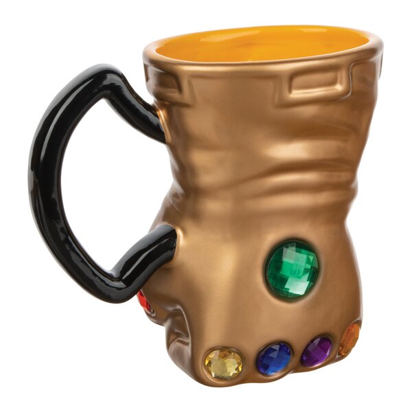 Thanos Infinity Gauntlet Mug Milk Coffee Cup Double Wall Glass Mug Cup Marvel 