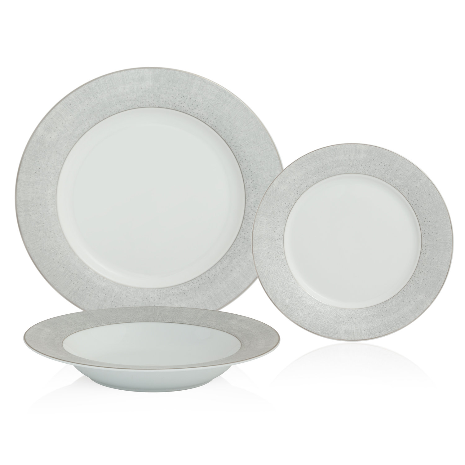 August Grove Goulet French Lace 18 Piece Dinnerware Set Service For 6 Wayfair