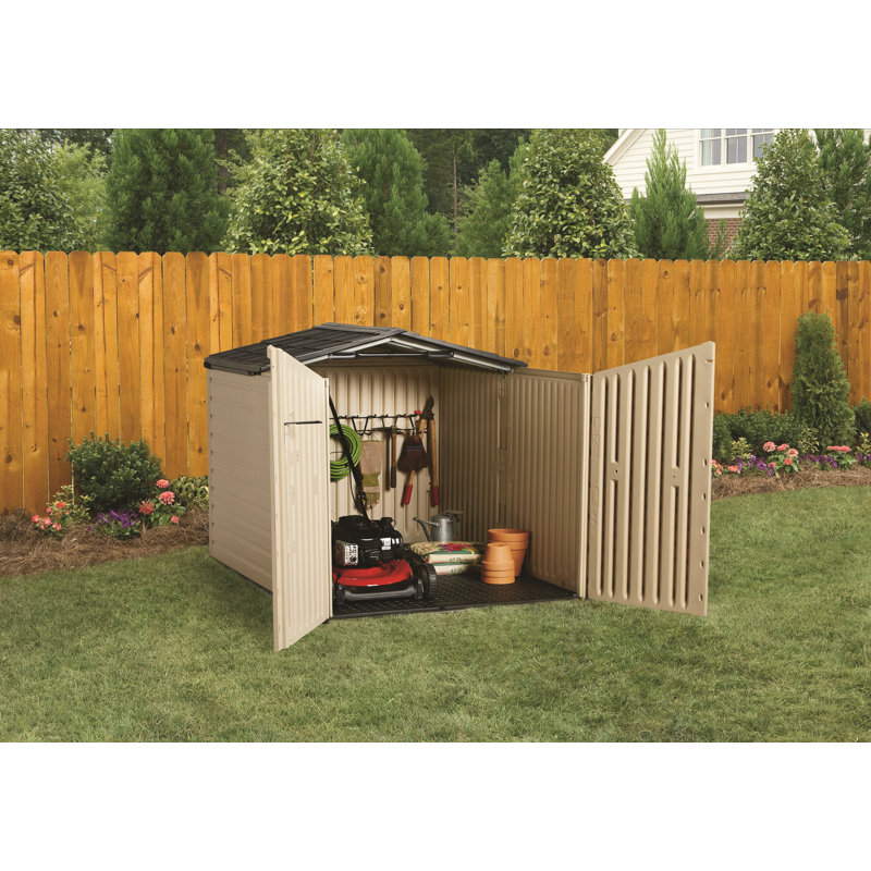 Rubbermaid 5 Ft W X 6 Ft D Plastic Storage Shed Reviews Wayfair
