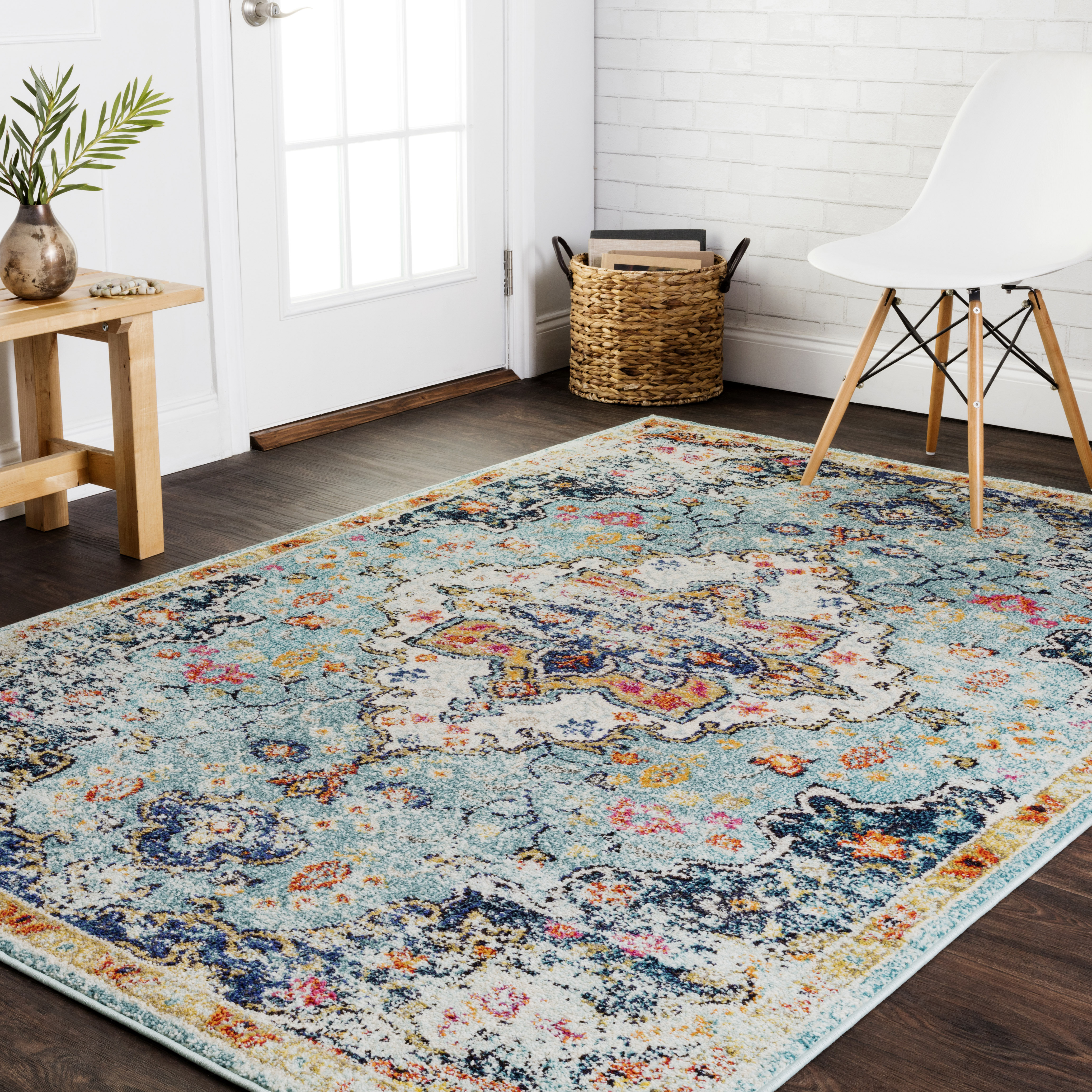 Lorenz Blue Brown Area Rug Reviews Joss Main Lorenz Blue Brown Area Rug Reviews