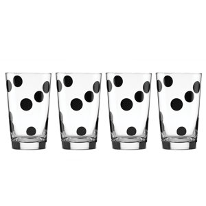 All in Good Taste 4 Piece Deco Dot All Purpose Beverage Set