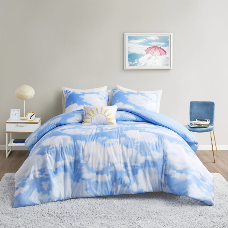 cloud print duvet cover