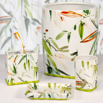 Rosdorf Park Patrice Square 4 Piece Bathroom Accessories Set Wayfair