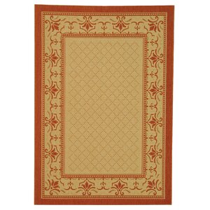 Amaryllis Classic Border Outdoor Rug