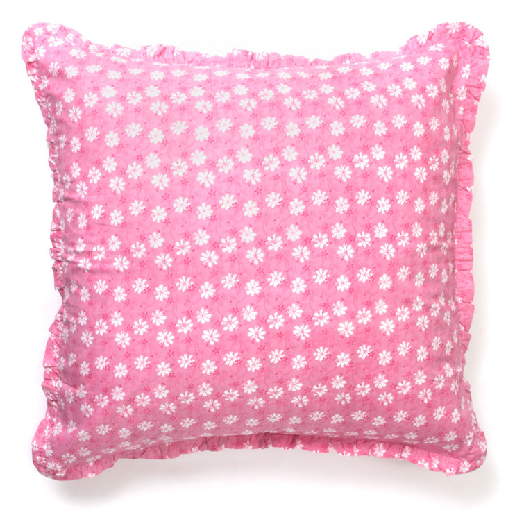 floral euro sham