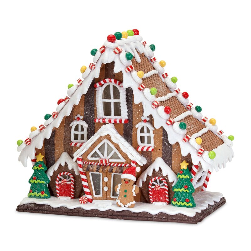 The Holiday Aisle® Clay Dough Gingerbread House | Wayfair