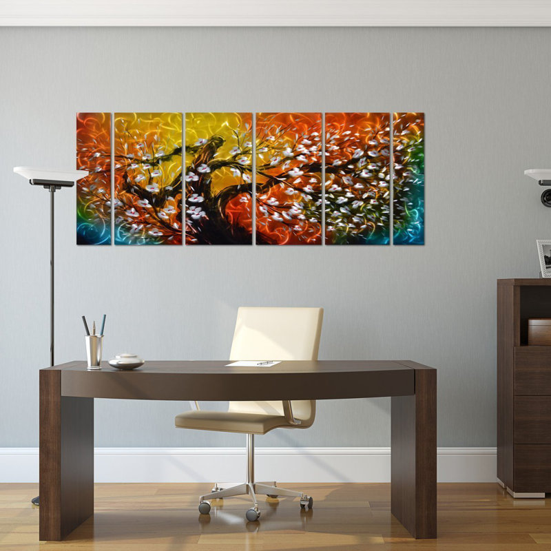 East Urban Home Gigantic Tree Of Life Metal Wall Art Decor