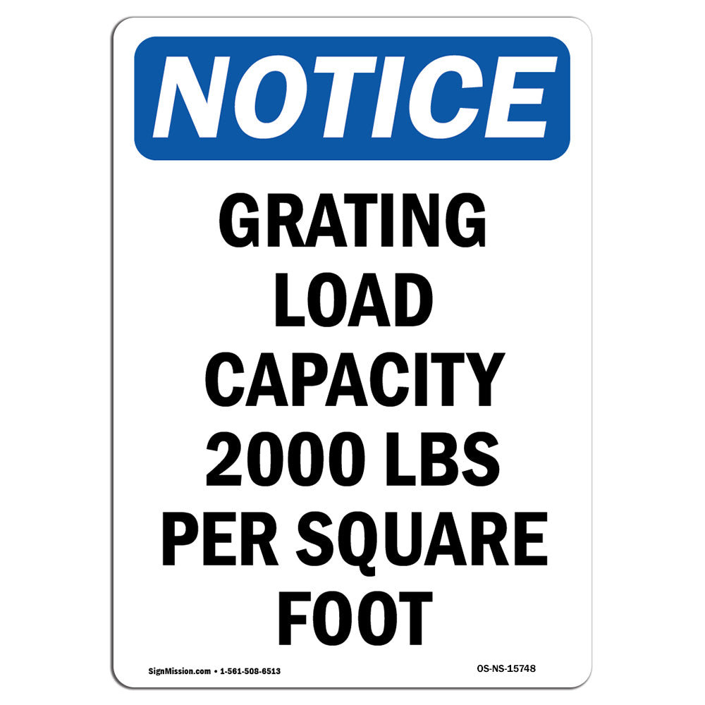 SignMission Grating Load Capacity 2000 Sign Wayfair