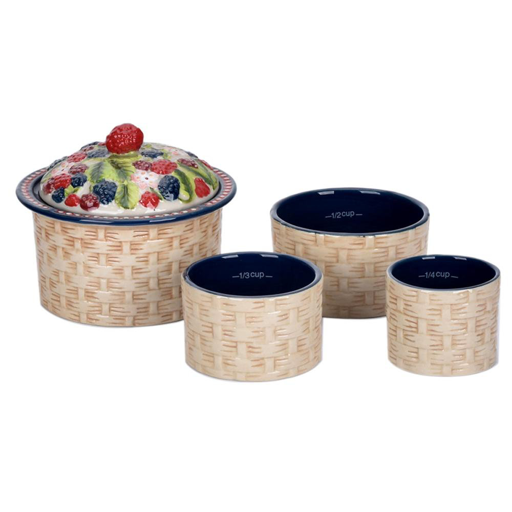 Temptations Temp Tations Figural Fruit Stacking 5 Piece Measuring Cup Set Wayfair