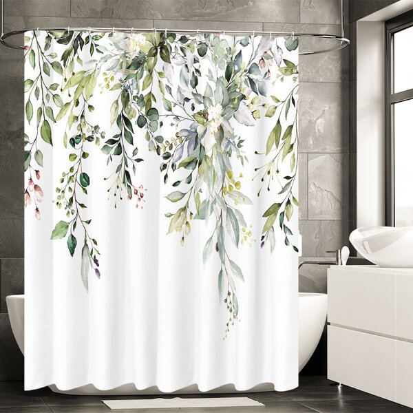 Extra Long Diamond Shower Curtain  Water Resistant Assorted Colours with Hooks 