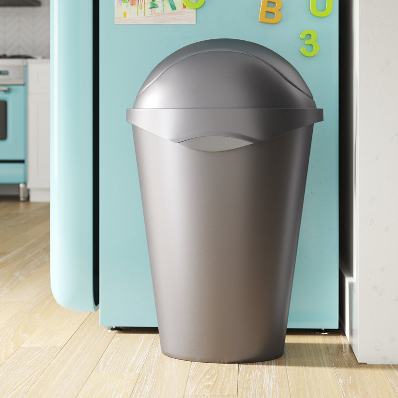 Wayfair Basics 12 Gallon Swing Top Trash Can Reviews Wayfair