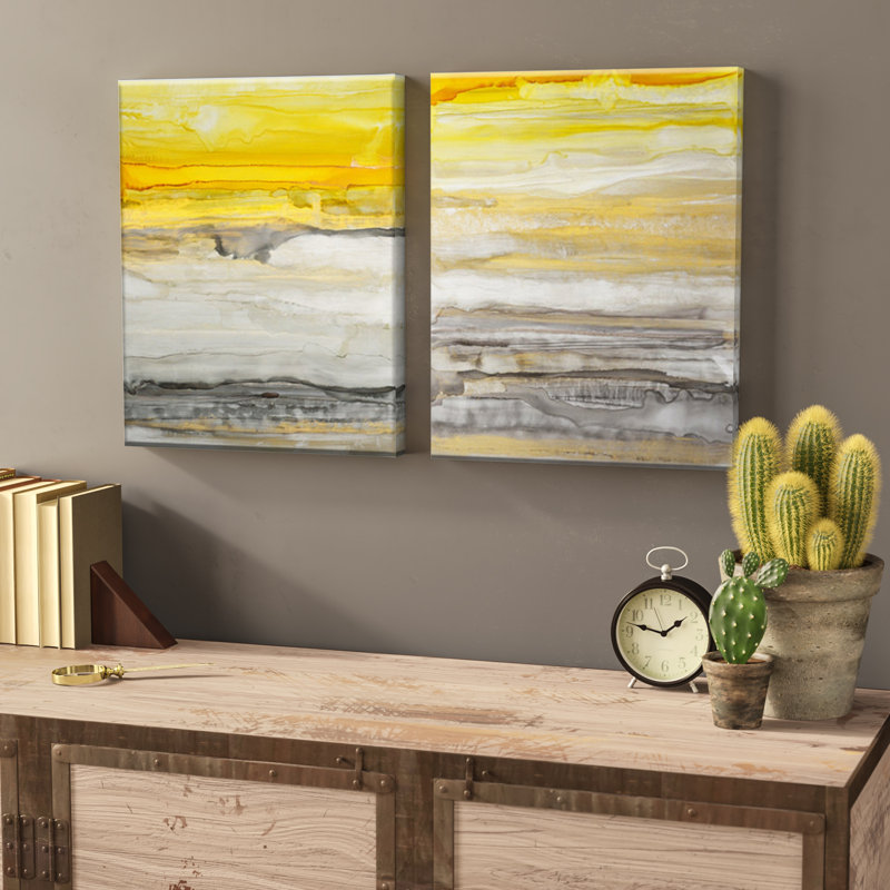 Trent Austin Design New Sunset I Ii 2 Piece Wrapped Canvas