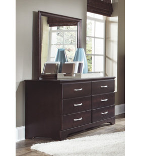 Go to store & view more images Signature 6 Drawer Double Dresser with Mirror by Carolina Furniture Works, Inc.