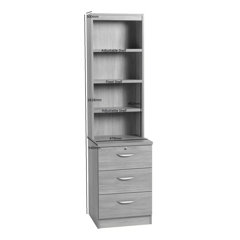 Gracie Oaks 3 Drawer Cd Dvd Storage Unit Wayfair Co Uk