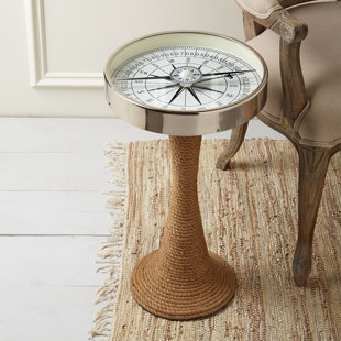 Go to store & view more images Longshore Tides Valentine Working Compass End Table