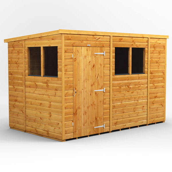 wfx utility 10 ft. w x 6 ft. d shiplap pent wooden shed