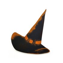 Darice Halloween Witch Hat on Legs 2 assorted styles w 9.25 x 17.75 inches 
