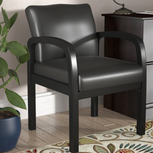 Seales Leather Guest Chair by Charlton Home