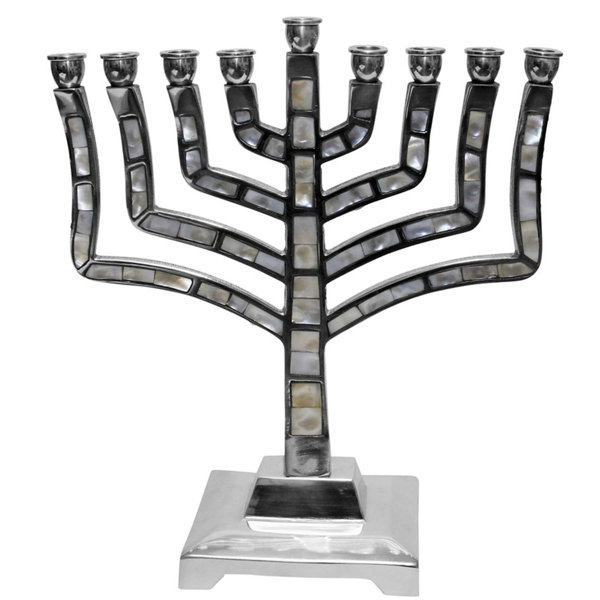 Ben And Jonah Mother Of Pearl Lamp Lighters Ultimate Judaica Menorah Wayfair