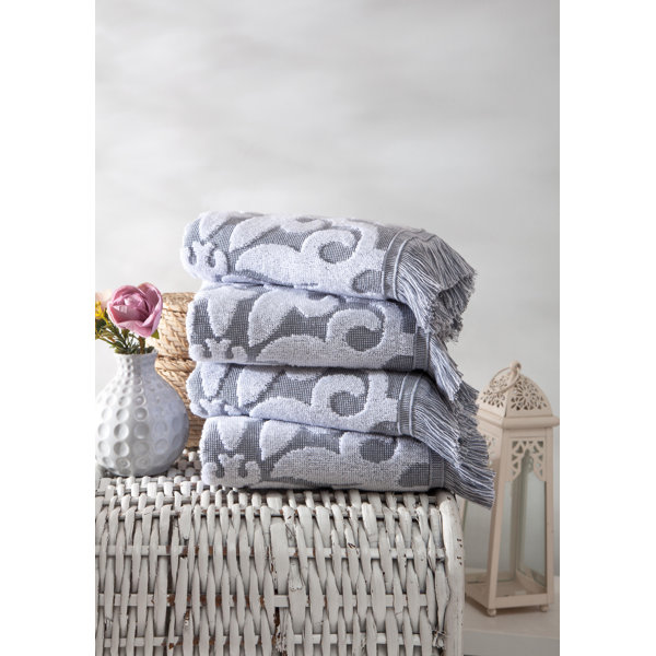 House Of Hampton Salinas 4 Piece Turkish Cotton Hand Towel Set Reviews Wayfair