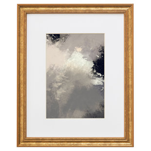 11x14 Frame Vintage Gold and Silver Ornate Narrow with Options on Glass and Custom Matting