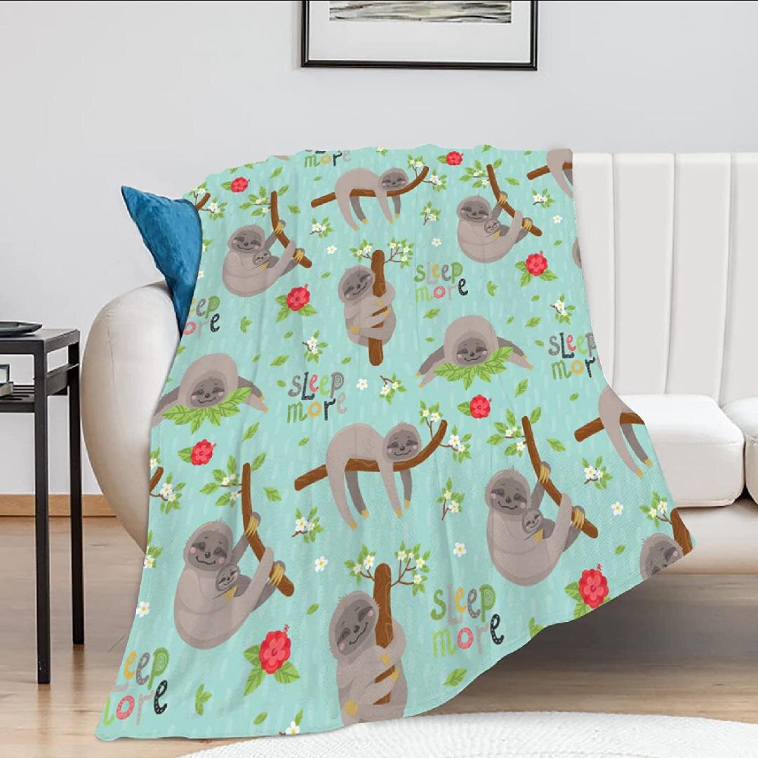 Christmas Cartoon Blanket 50x60 Super Soft Throw Blanket All Season Blanket Lightweight Comfort for Couch Living Room Kids Adults