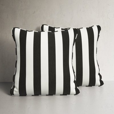 Hartford Cove Stripe Indoor/Outdoor SunbThrow Pillow