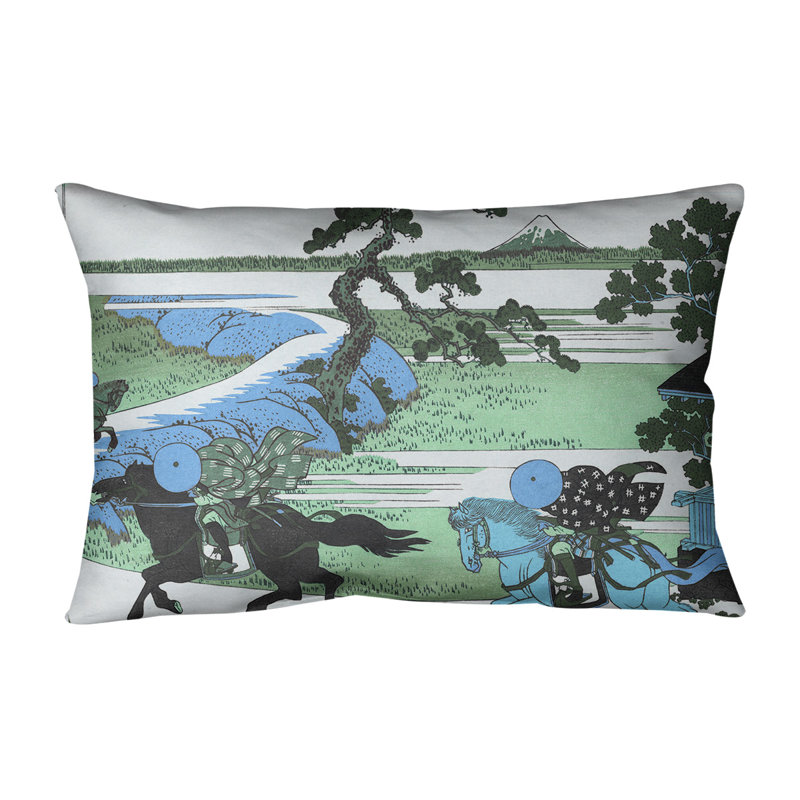 East Urban Home Katsushika Hokusai Sekiya Village At Sumida River Cotton Lumbar Pillow Wayfair