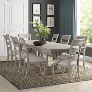 extendable dining table set for 10