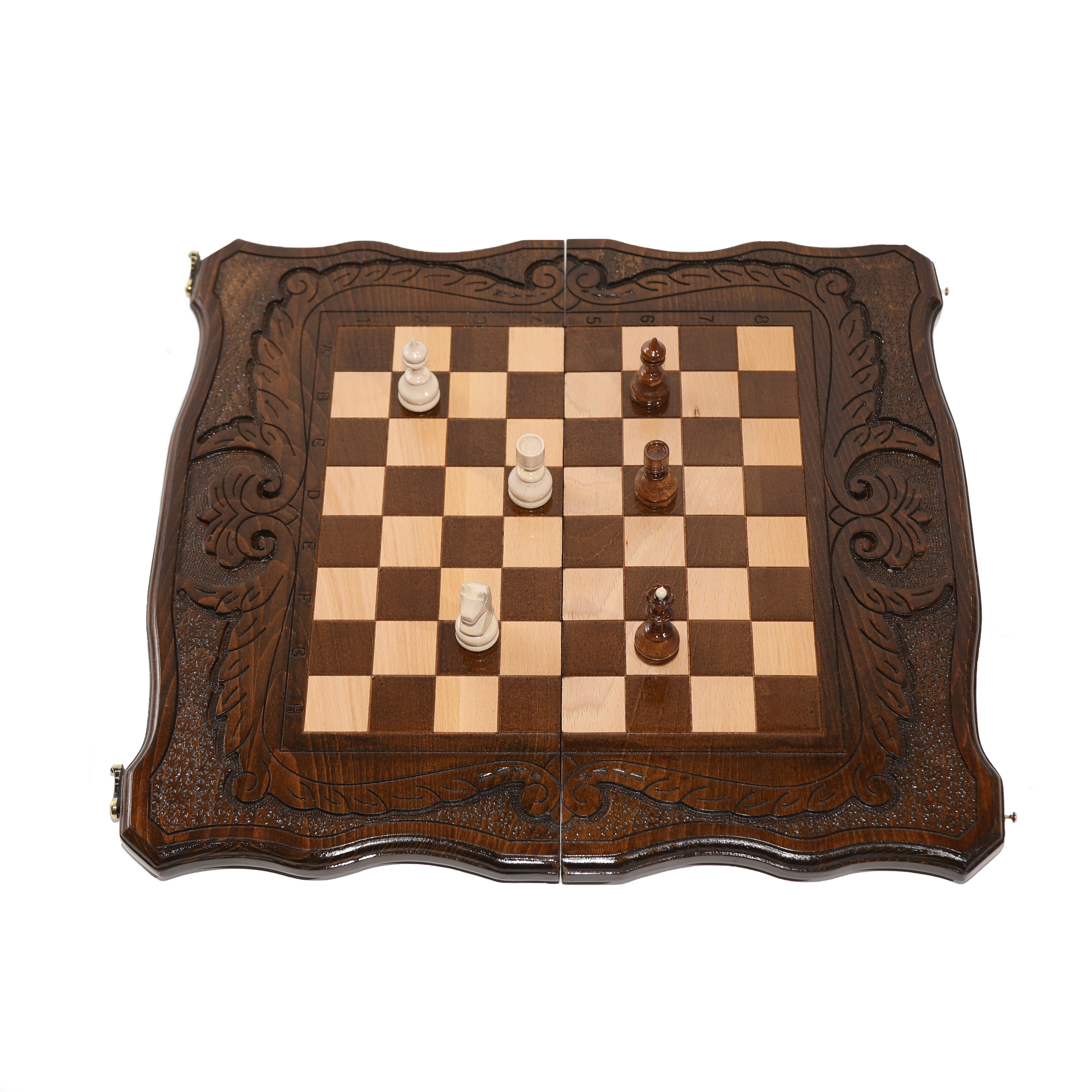 Quality Dal Rossi Italy Wooden Chess 85mm Pieces & Timber Wood Storage Box Gift 