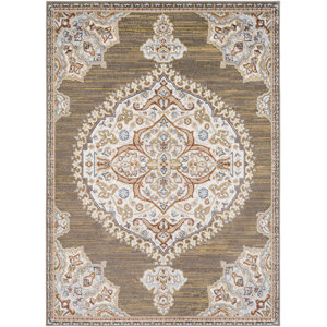 Lenora Classic Camel Indoor/Outdoor Area Rug