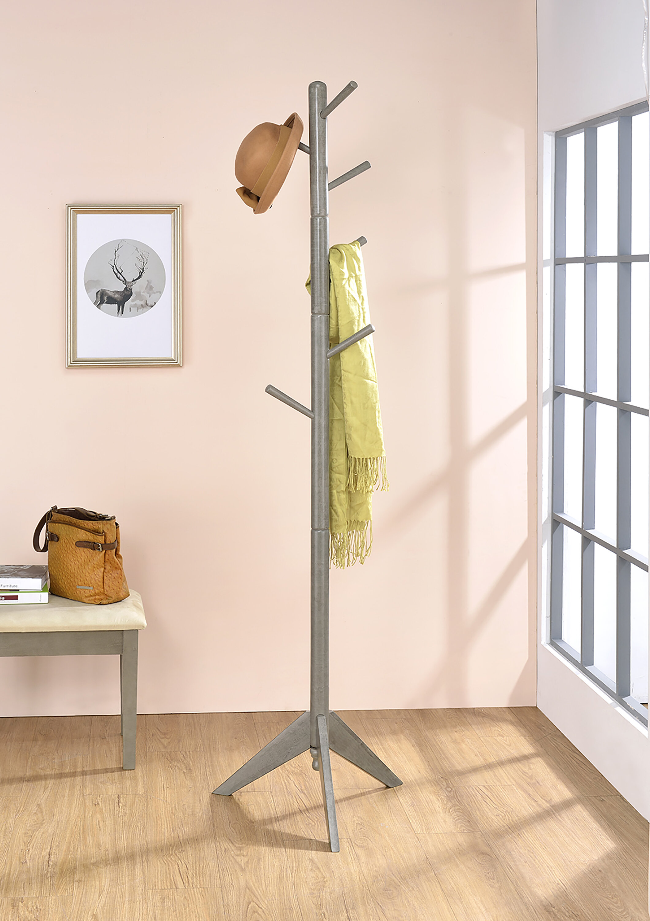 stand alone coat rack