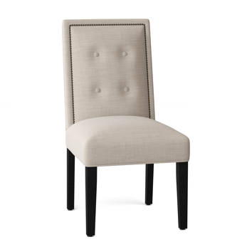 Jonathan Charles Fine Furniture Uptown Classic Upholstered Queen Anne Back Side Chair In Gray Fruitwood Wayfair