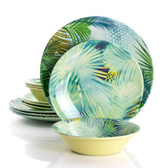 tropical dinnerware