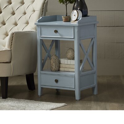 Rosecliff Heightspeniste 2 Drawer End Table With Storage Rosecliff Heights Color Sky Blue Dailymail