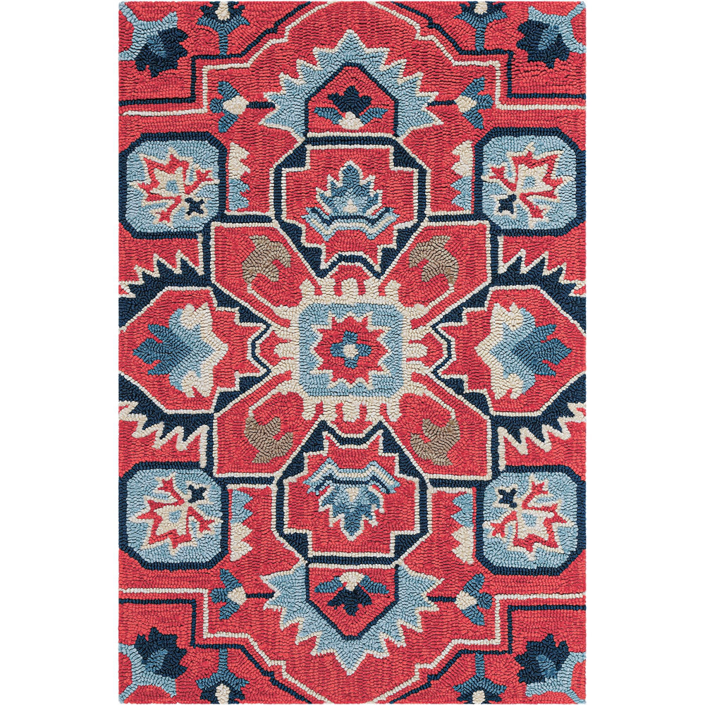 CompanyC Jackson Handmade Looped/Hooked Red/Blue Indoor/Outdoor Rug &  Reviews | Wayfair