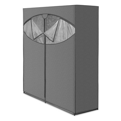 Kleopas 60" W Gunmetal Covered Closet