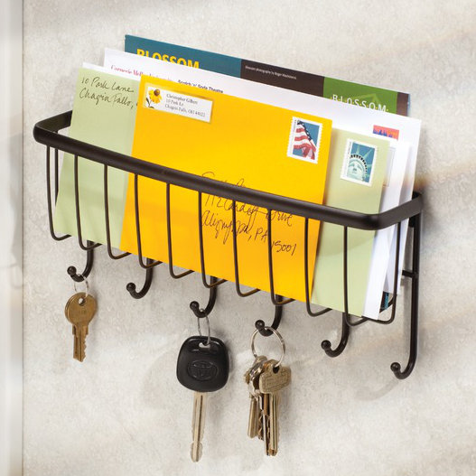Rebrilliant Eilerman 10 7 X 8 4 X 2 9 Mail Letter Holder And Key Hooks Reviews Wayfair