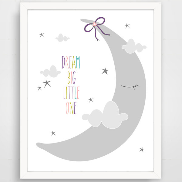 Viv Rae Claudine Dream Big Little One Sleepy Moon Paper Print