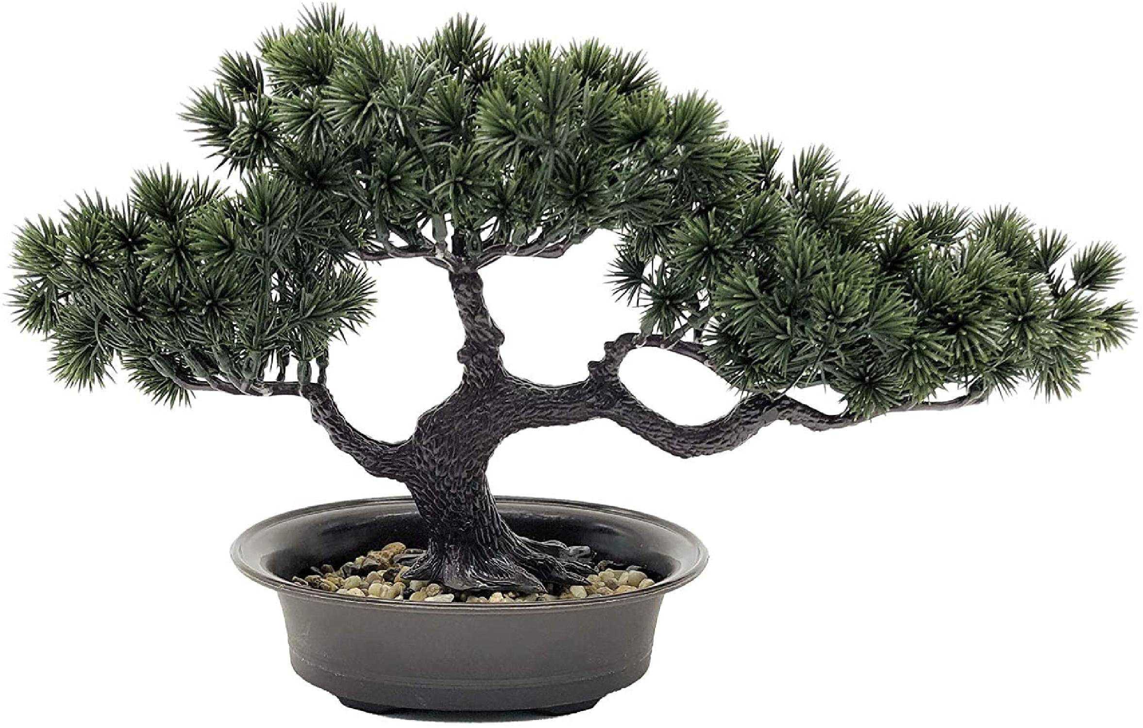 Fake Bonsai Artificial Potted Plant Decor Home Plants Garden Pot Xmas Pine Tree 