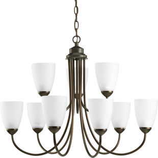 Go to store & view more images Chauvin 9-Light Shaded Chandelier by Charlton Home