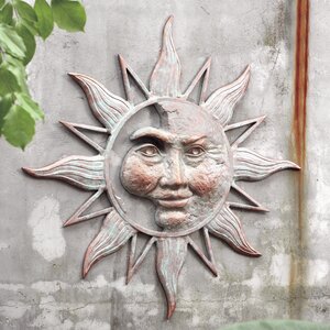 Half Face Sun Wall Plaque