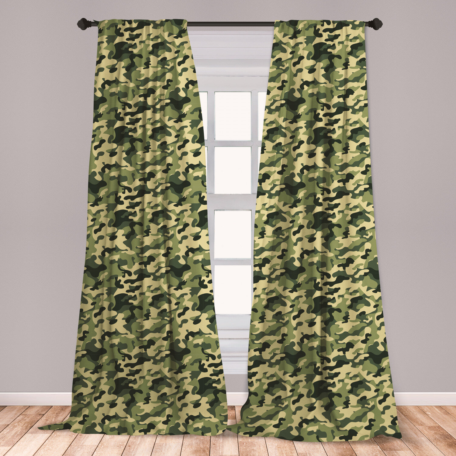 East Urban Home Ambesonne Camouflage Curtains