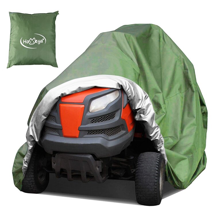 1pc Oxford Cloth Lawn Mower Cover Protector Sun Rain Dust Proof Auto Accessories 