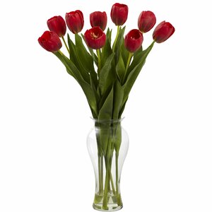 Tulips with Vase