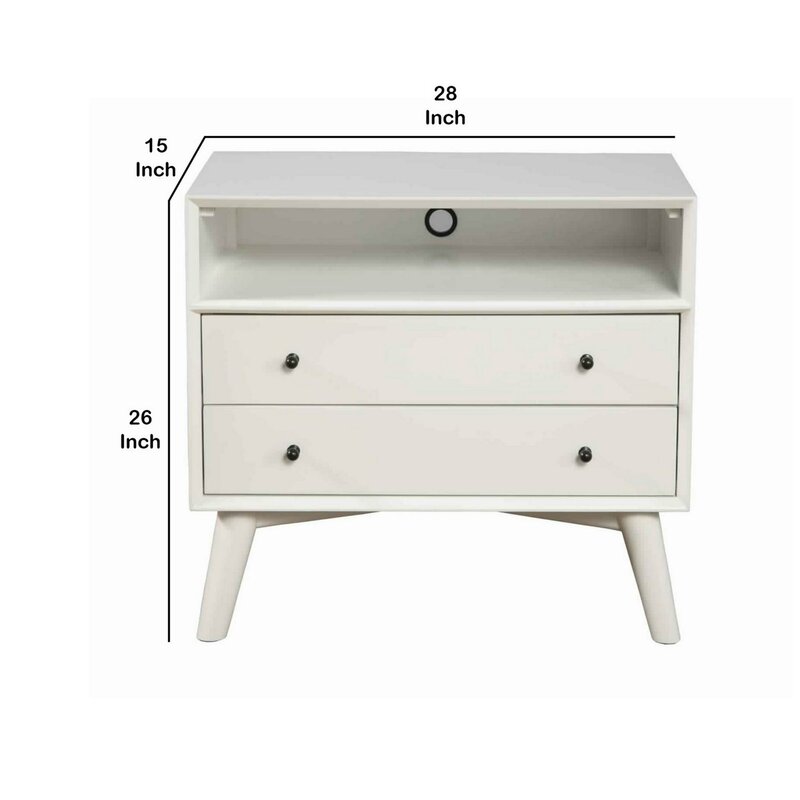 Corrigan Studio Adal 2 Drawer Nightstand Wayfair