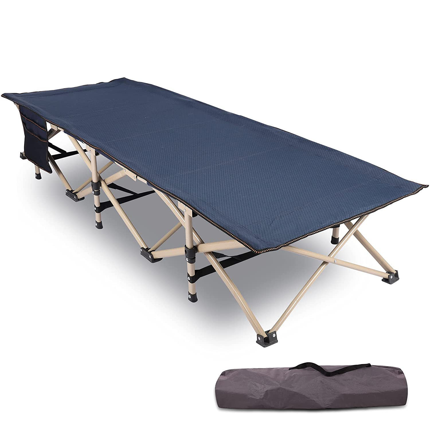 REDCAMP Folding Camping Cot Heavy Duty holds 286lb, Sturdy Portable