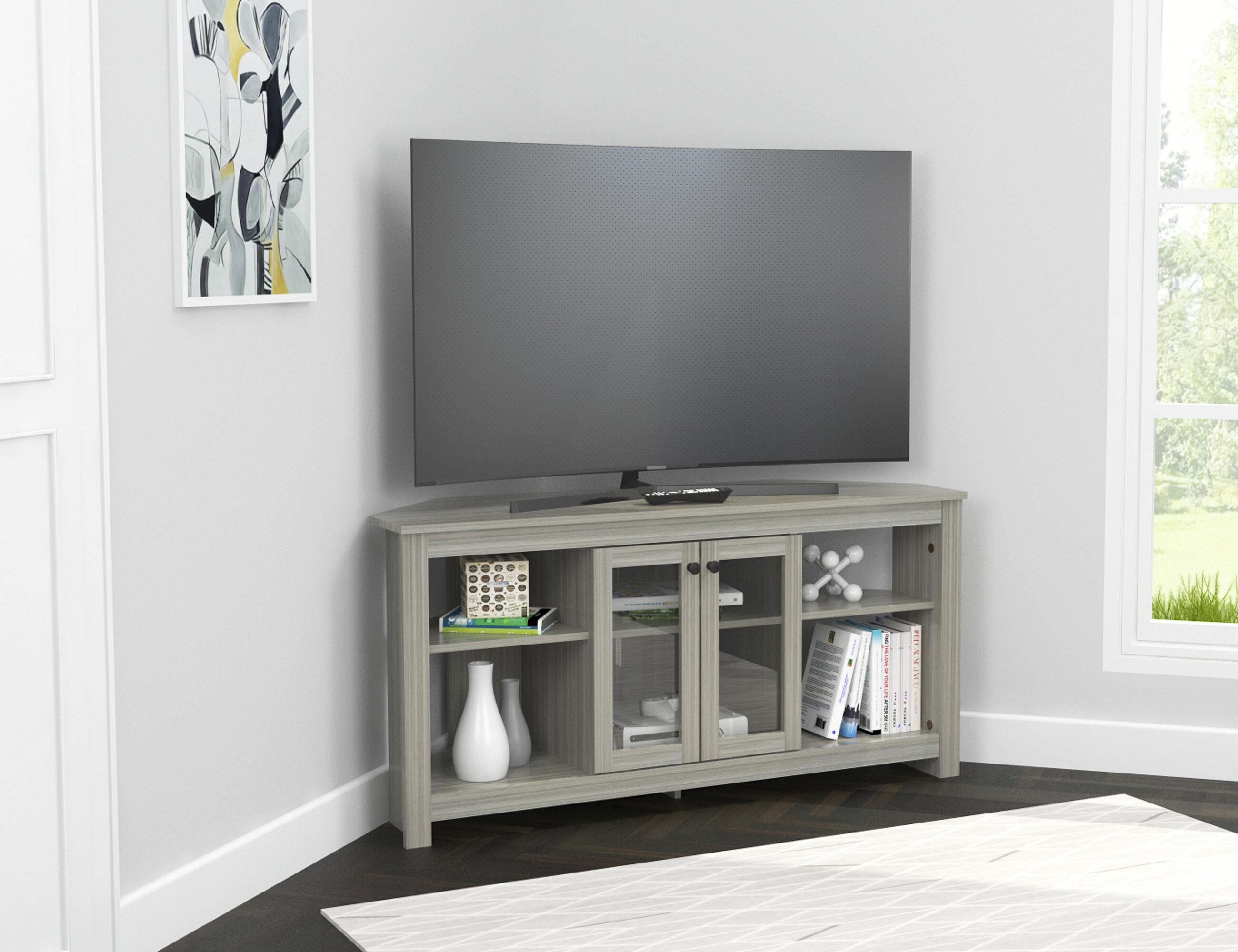 Wisser Corner Tv Stand For Tvs Up To 55 Inches