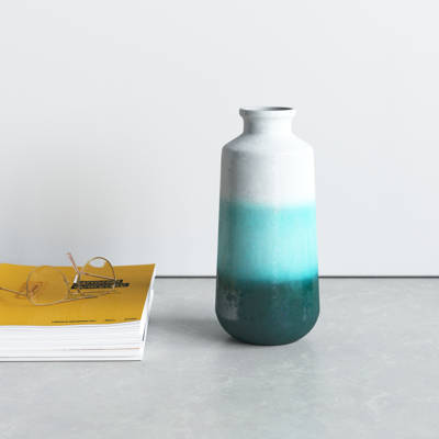 Atalissa Brown 9 25 Glass Table Vase Reviews Allmodern